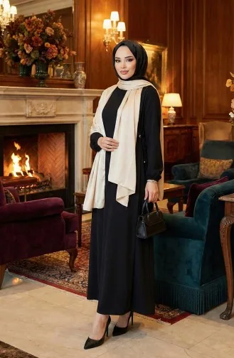 Pleated Dress 5110-01 Black 5110-01