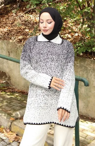 بدلة محبوكة من قطعتين، بنطلون، تونيك، 1123-04 بيج 1123-04