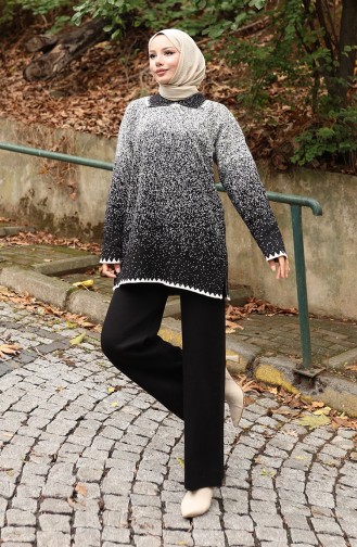 Gebreide Tuniekbroek Tweedelig Pak 1123-07 Zwart 1123-07