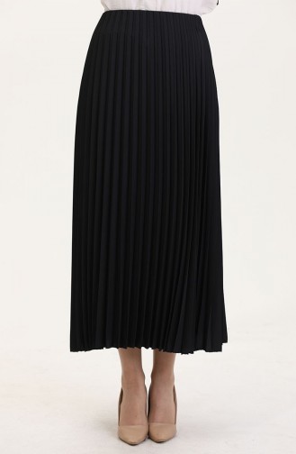 Piliseli Etek 0027-03 Siyah