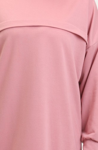 Two-Piece Tunic And Trouser Set 0549-01 Dusty Rose 0549-01