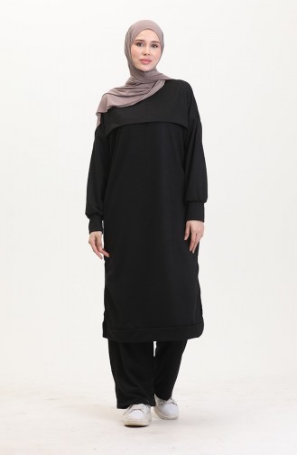 Tweedelige Tuniek- En Broekset 0549-05 Zwart 0549-05