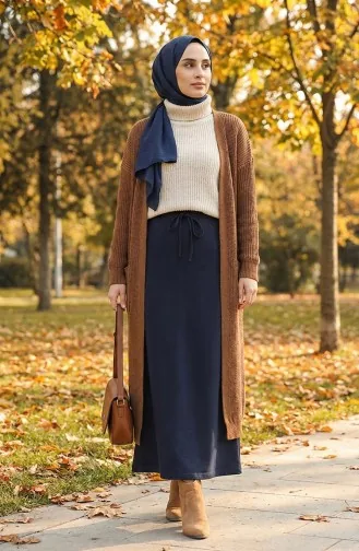 Navy Blue Rok 0152-05