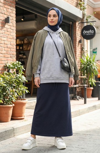 Navy Blue Rok 0152-05