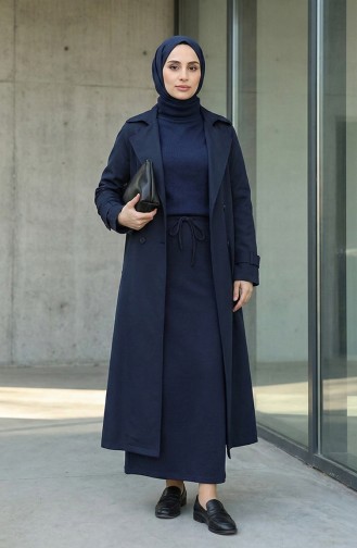 Navy Blue Rok 0152-05