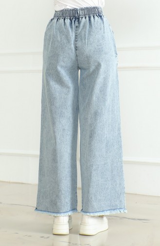 Elastic Waist Jeans 1793-01 Light Blue 1793-01