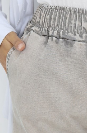 Elastic Waist Jeans 9633-06 Stone 9633-06