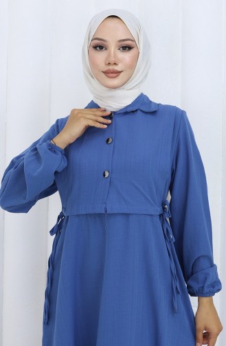 Zweiteiliger Anzug Mit Knopfleiste 2119-02 Indigo 2119-02