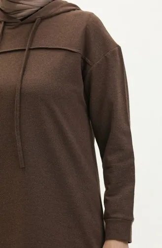 İki İplik Eşofman Takım 3034-06 Kahverengi