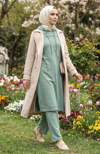 Tweedraads Trainingspak 3034-11 Groen 3034-11