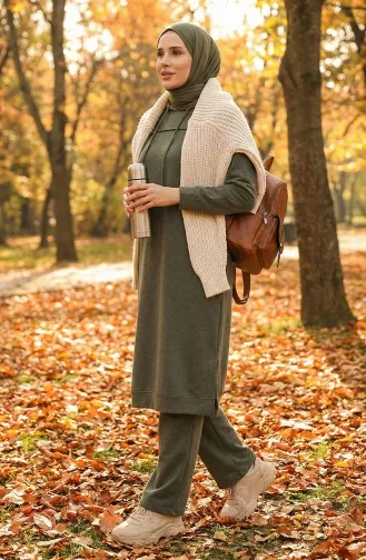 Tweedraads Trainingspak 3034-12 Kaki 3034-12