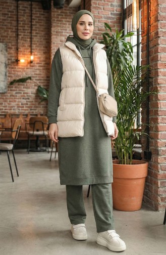 طقم رياضي خيطان 3034-12 أخضر عسكري 3034-12