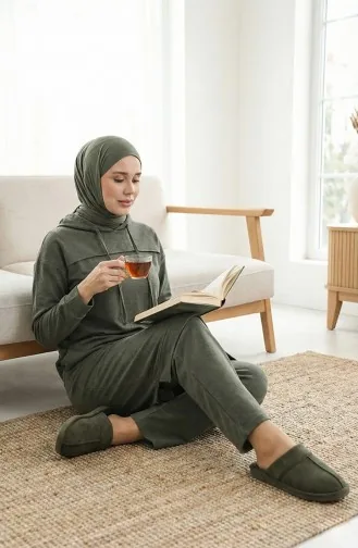 Tweedraads Trainingspak 3034-12 Kaki 3034-12