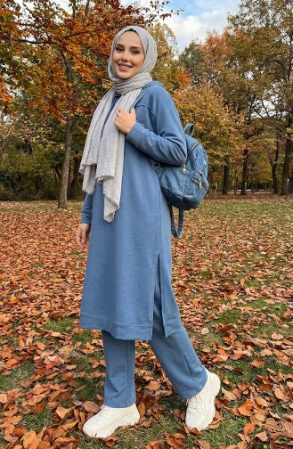 Tweedraads Trainingspak 3034-13 Blauw 3034-13