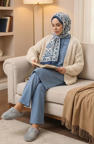 Tweedraads Trainingspak 3034-13 Blauw 3034-13