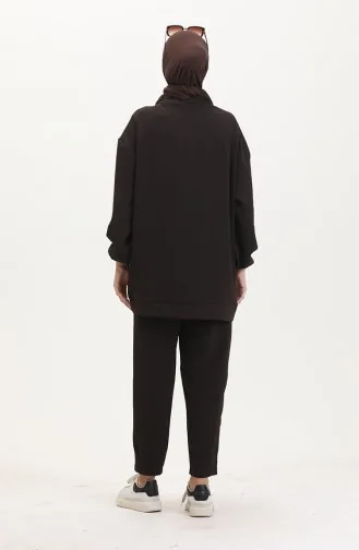 طقم رياضي تونيك بنطلون 5090-01 بني 5090-01