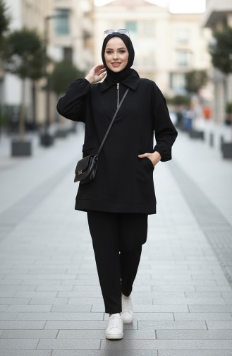 Sport Tunika Hose Zweiteiler 5090-02 Schwarz 5090-02