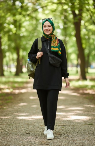 Sport Tunika Hose Zweiteiler 5090-02 Schwarz 5090-02