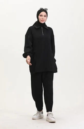 Sport Tunika Hose Zweiteiler 5090-02 Schwarz 5090-02