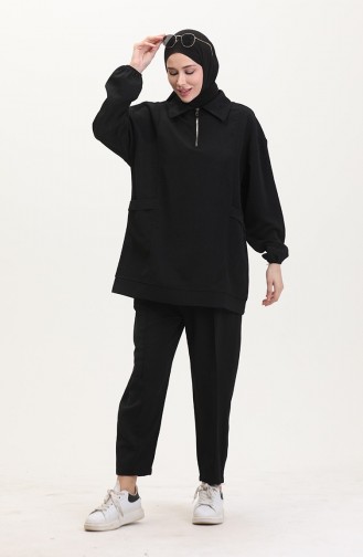 Sport Tunika Hose Zweiteiler 5090-02 Schwarz 5090-02