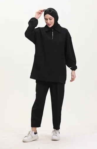 Sport Tunika Hose Zweiteiler 5090-02 Schwarz 5090-02