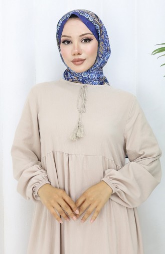 Gestuftes Kleid Mit Kragen 4107-08 Nerz 4107-08