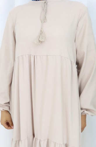 Gestuftes Kleid Mit Kragen 4107-08 Nerz 4107-08