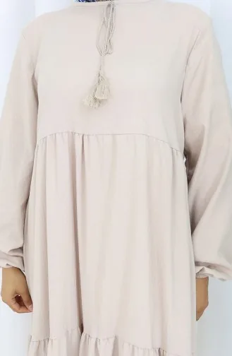 Tiered Collar Layered Dress 4107-08 Mink 4107-08