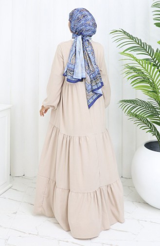 Gestuftes Kleid Mit Kragen 4107-08 Nerz 4107-08