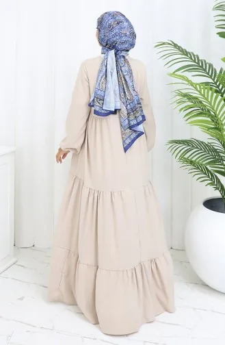 Tiered Collar Layered Dress 4107-08 Mink 4107-08