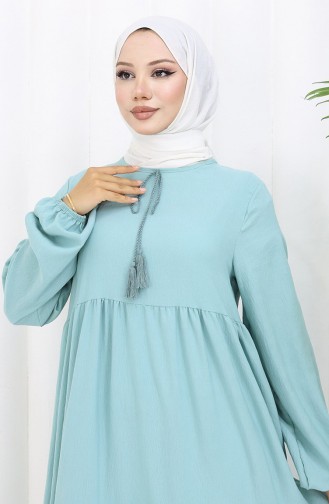 Tiered Collar Layered Dress 4107-10 Almond Green 4107-10