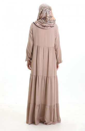 Tiered Collar Layered Dress 4107-17 Mink 4107-17