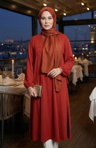 Tuniek Met Zijsplit Lang Model 4104-09 Brick 4104-09