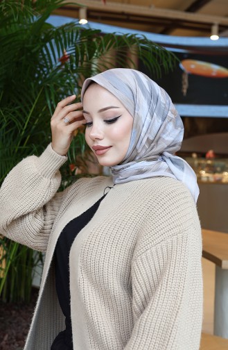 Gemusterter Baumwoll-Kokonschal 70334-07 Stone Earth 70334-07