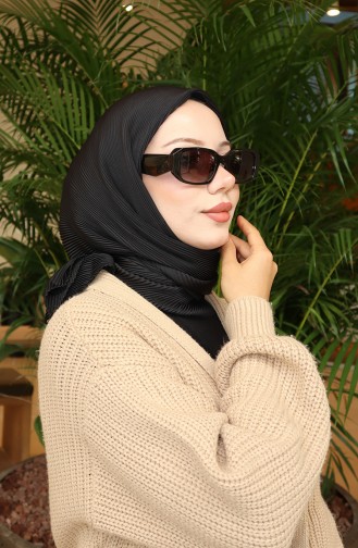 Plissee-Schal 70345-01 Schwarz 70345-01