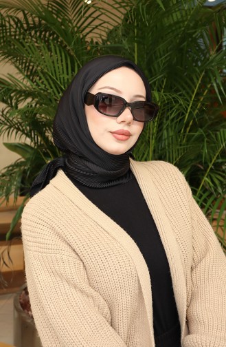 Plissee-Schal 70345-01 Schwarz 70345-01