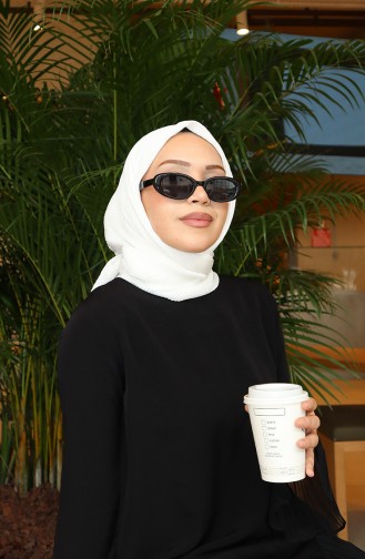 Plissee-Schal 70345-02 Ecru 70345-02