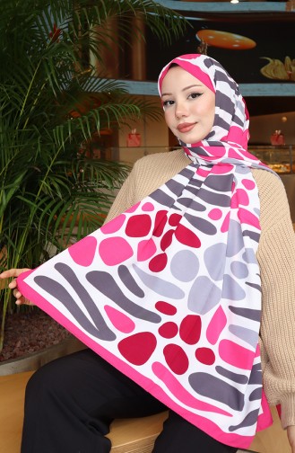 Patterned Capri Shawl 70356-01 Pink Gray 70356-01