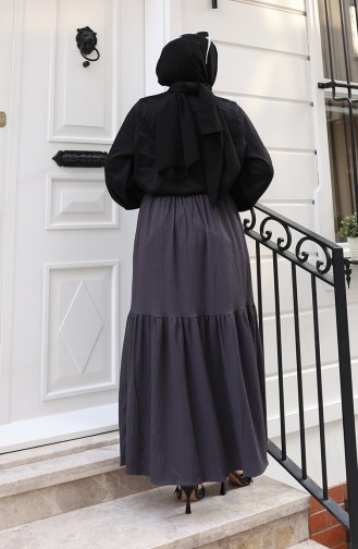 Beli Lastikli Rahat Kesim Etek 0227C-04 Füme