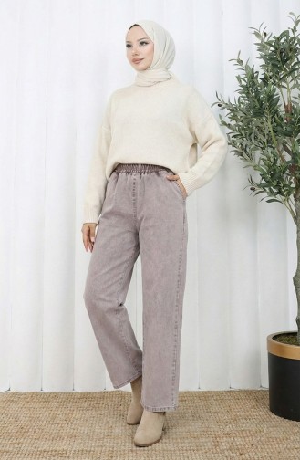 Elastic Waist Jeans 9633-04 Light Rose 9633-04