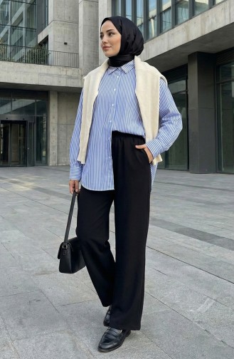 Hose Mit Tasche Und Gummibund 0118-01 Schwarz 0118-01