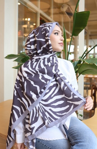 Châle Capri à Motif Zèbre 70348-02 Gris Anthracite 70348-02