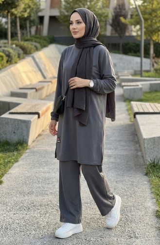 Tunik Pantolon İkili Takım 0565-01 Gri