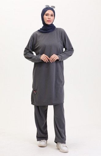 Tunik Pantolon İkili Takım 0565-01 Gri