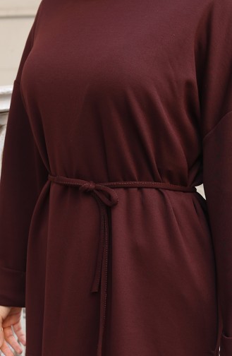 Oysho Fabric Tunic Trousers Two Piece Suit 2191-04 Brown 2191-04