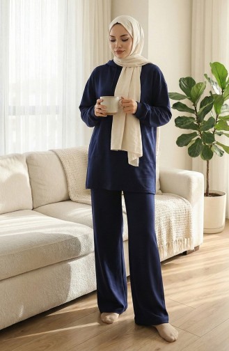 Oysho Fabric Tweedelig Hijabpak 2168-02 Marineblauw 2168-02