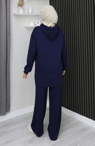 Oysho Fabric Tweedelig Hijabpak 2168-02 Marineblauw 2168-02