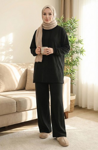 Oysho Fabric Tweedelig Hijabpak 2168-03 Zwart 2168-03