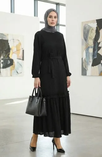 Belgüzar Jupe Robe Froncée NZR003A-03 Noir 003A-03