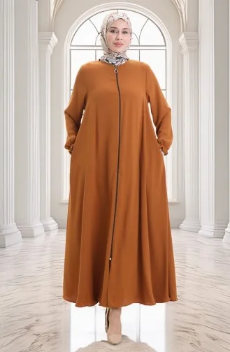 Fermuarlı Mevlana Ferace 4106-01 Hardal